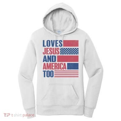 Love Jesus America Too Women's Hoodie