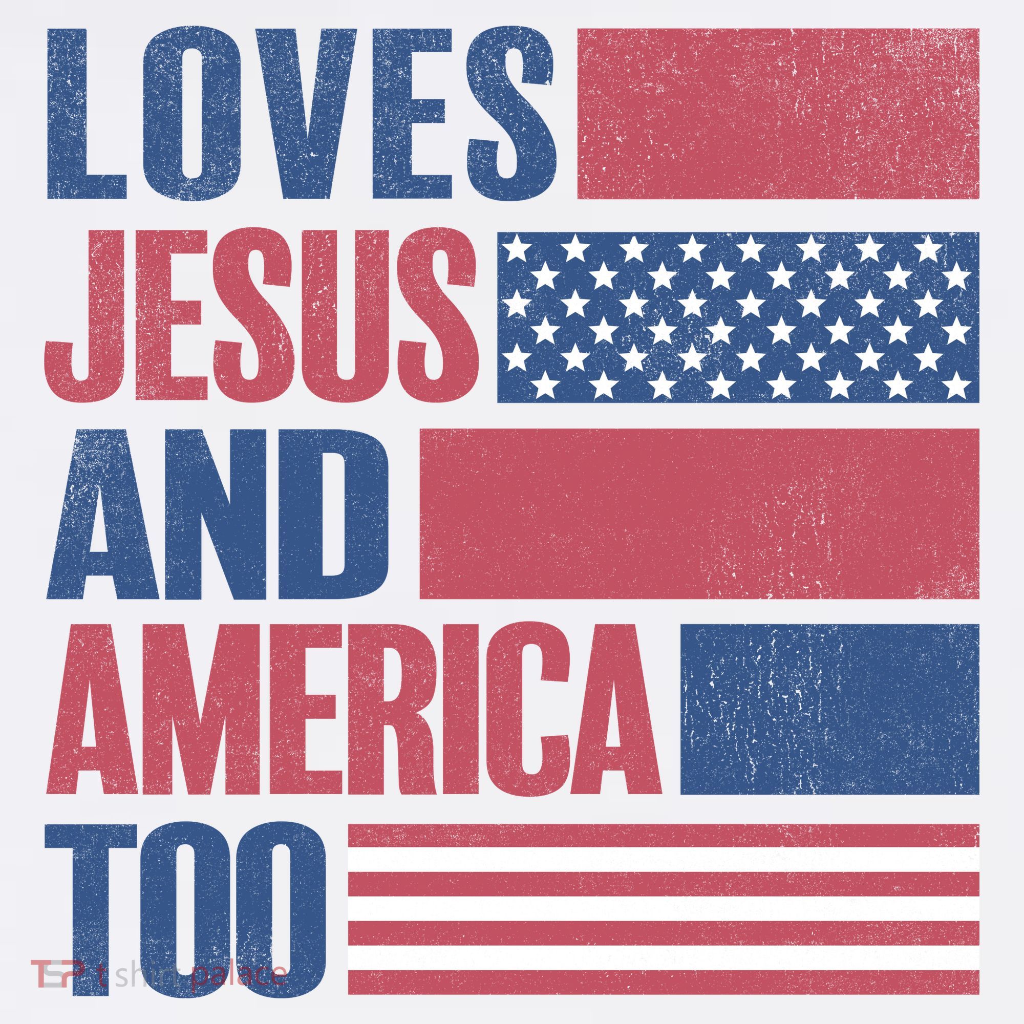 Love Jesus America Too Mousepad