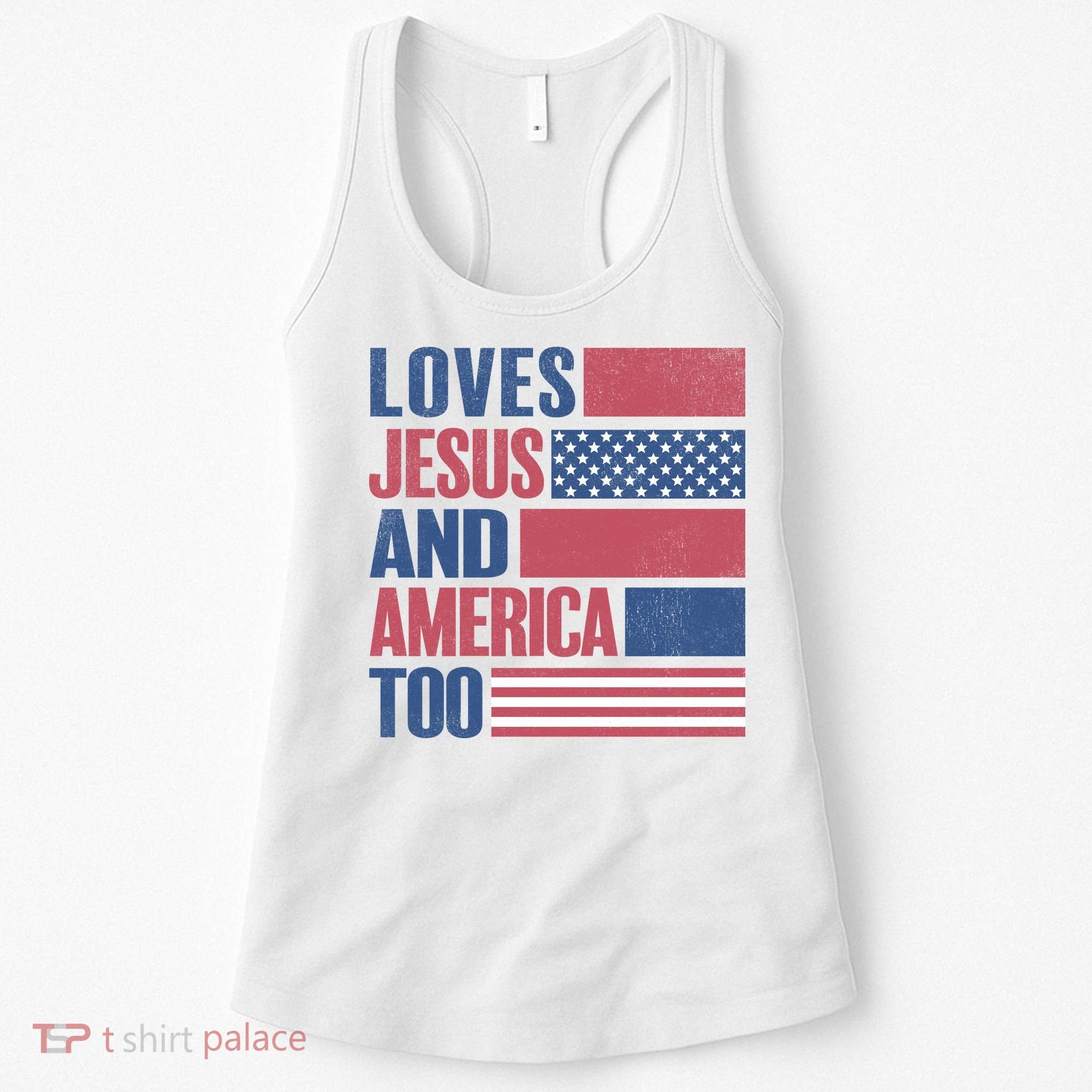 Love Jesus America Too Women's Tank Top