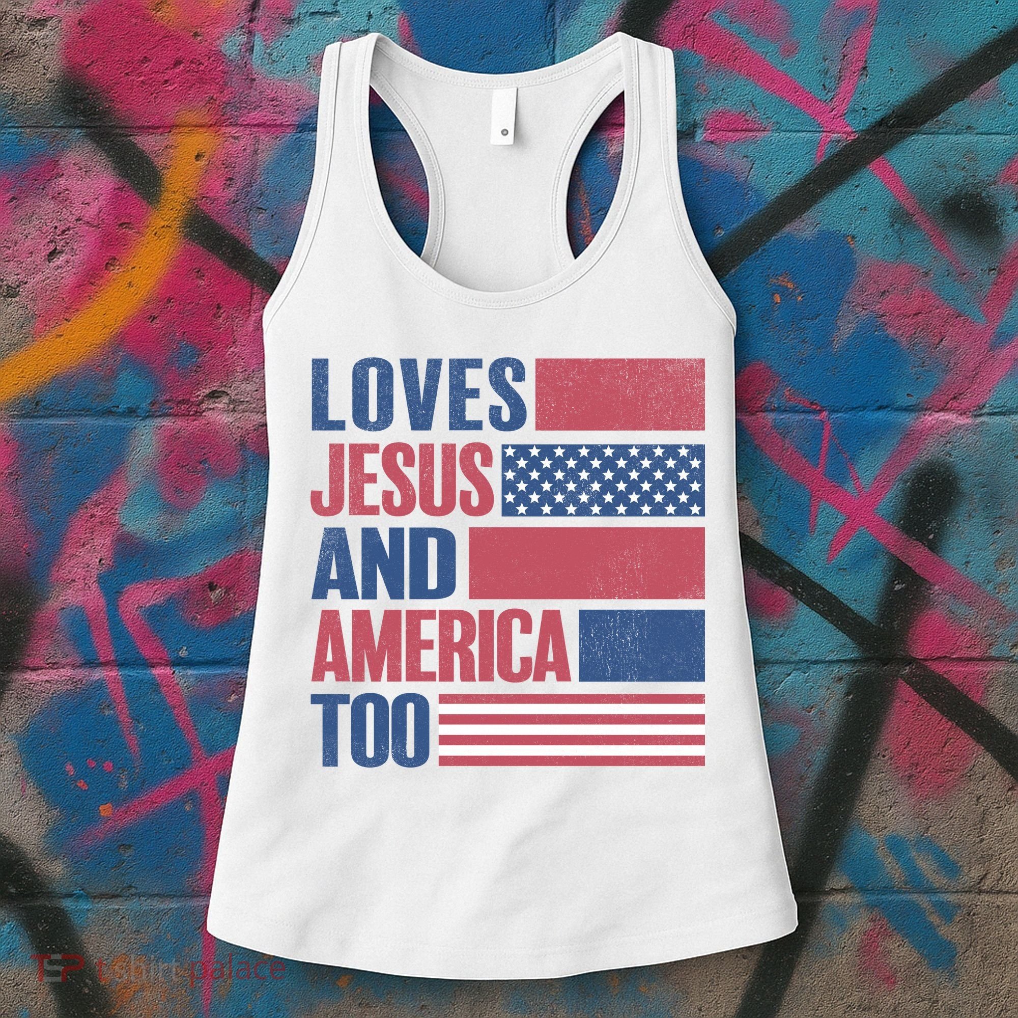 Love Jesus America Too Women's Tank Top