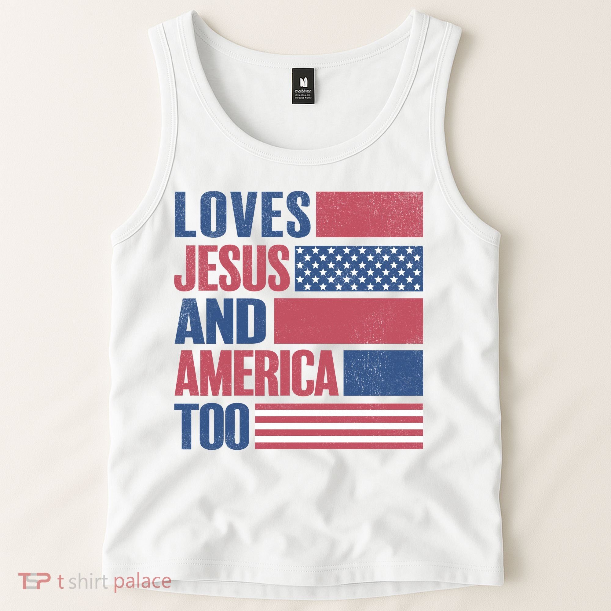Love Jesus America Too Tank Top