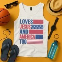 Love Jesus America Too Tank Top thumb 4