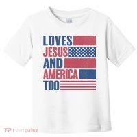 Love Jesus America Too Toddler T-Shirt thumb 0