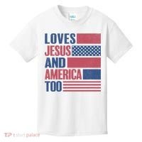 Love Jesus America Too Kids T-Shirt thumb 0