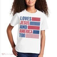 Love Jesus America Too Kids T-Shirt thumb 2