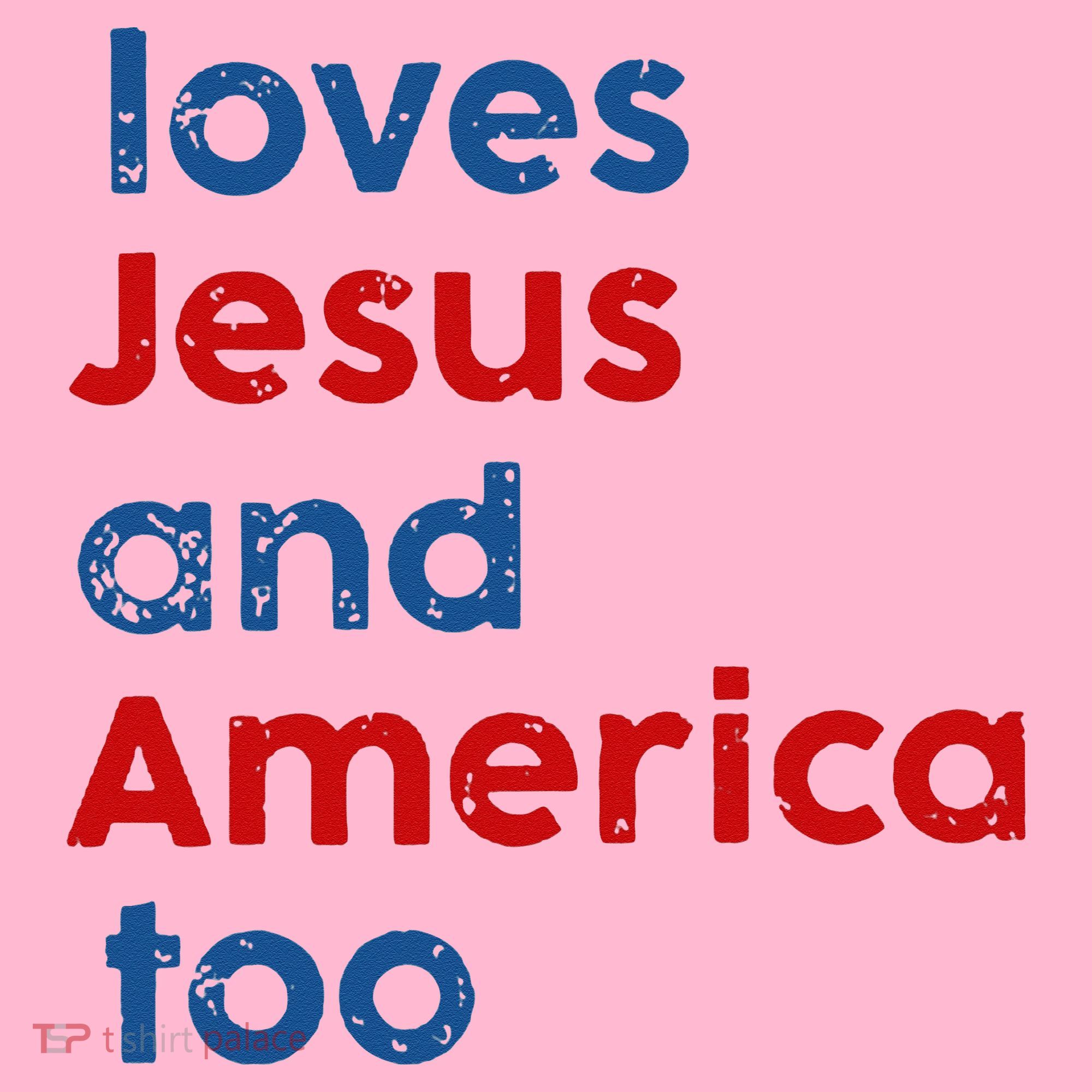 Loves Jesus and America Too Coaster