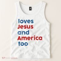 Loves Jesus and America Too Tank Top thumb 2