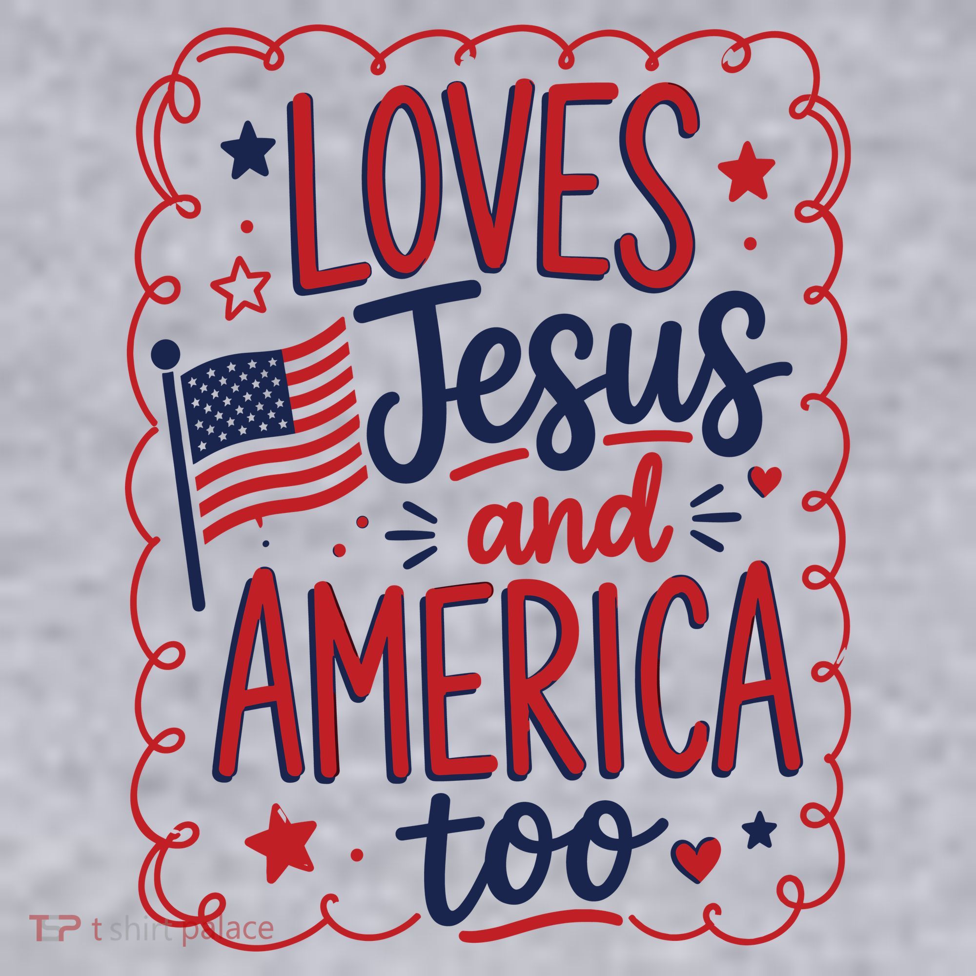 Loves Jesus And America Too Women's Sweatshirt