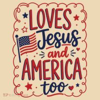 Loves Jesus And America Too Tote Bag thumb 4