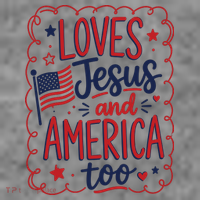 Loves Jesus And America Too Toddler Hoodie thumb 2