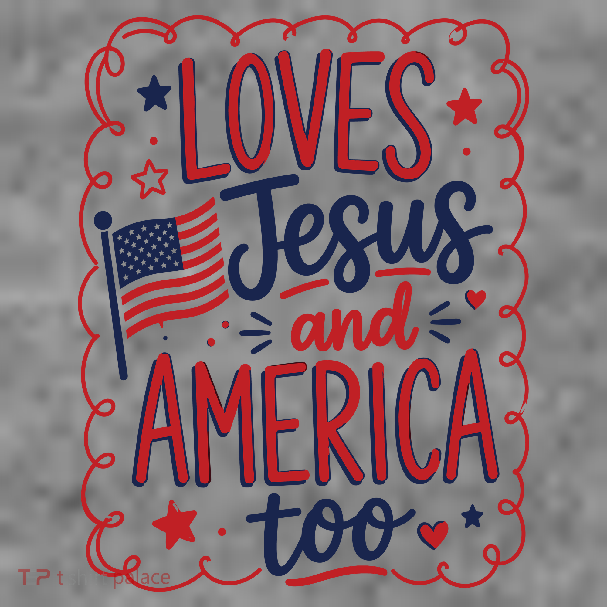 Loves Jesus And America Too Toddler Hoodie