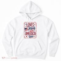 Loves Jesus And America Too Hoodie thumb 0