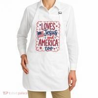 Loves Jesus And America Too Apron thumb 2