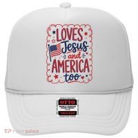 Loves Jesus And America Too Hat thumb 0