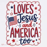 Loves Jesus And America Too Kids Sweatshirt thumb 2