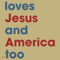 Loves Jesus And America Too Christian Patriot Sweatshirt thumb 2