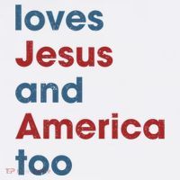 Loves Jesus And America Too Christian Patriot Women's Hoodie thumb 2