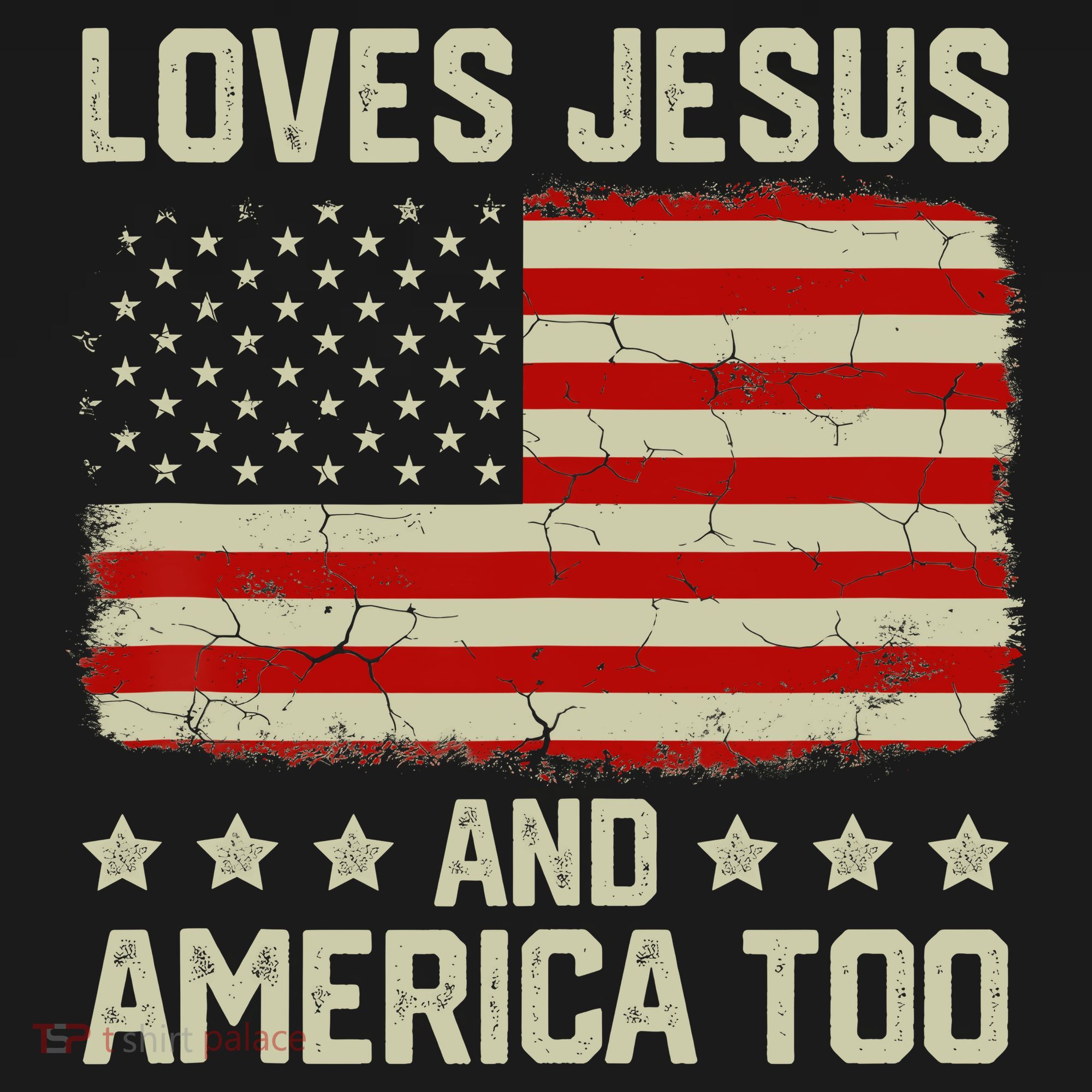 Loves Jesus And America Too USA Patriotic Christian Women's Hoodie