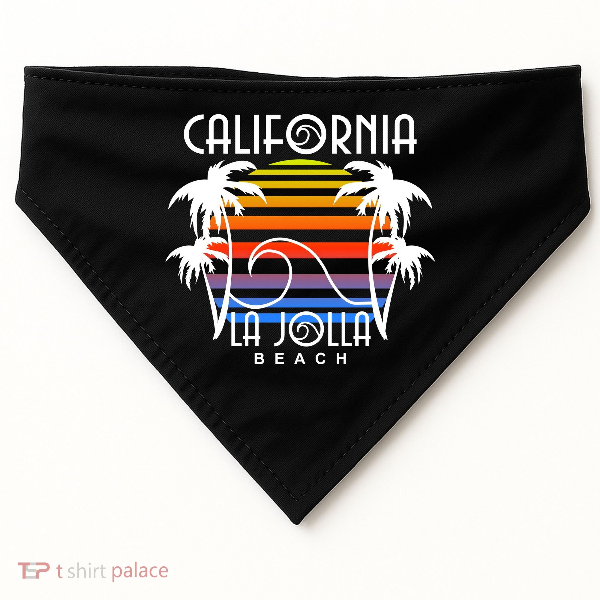 La Jolla Beach California USA-Made Doggie Bandana