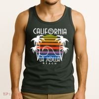 La Jolla Beach California Tank Top thumb 3