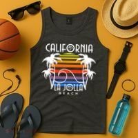 La Jolla Beach California Tank Top thumb 4