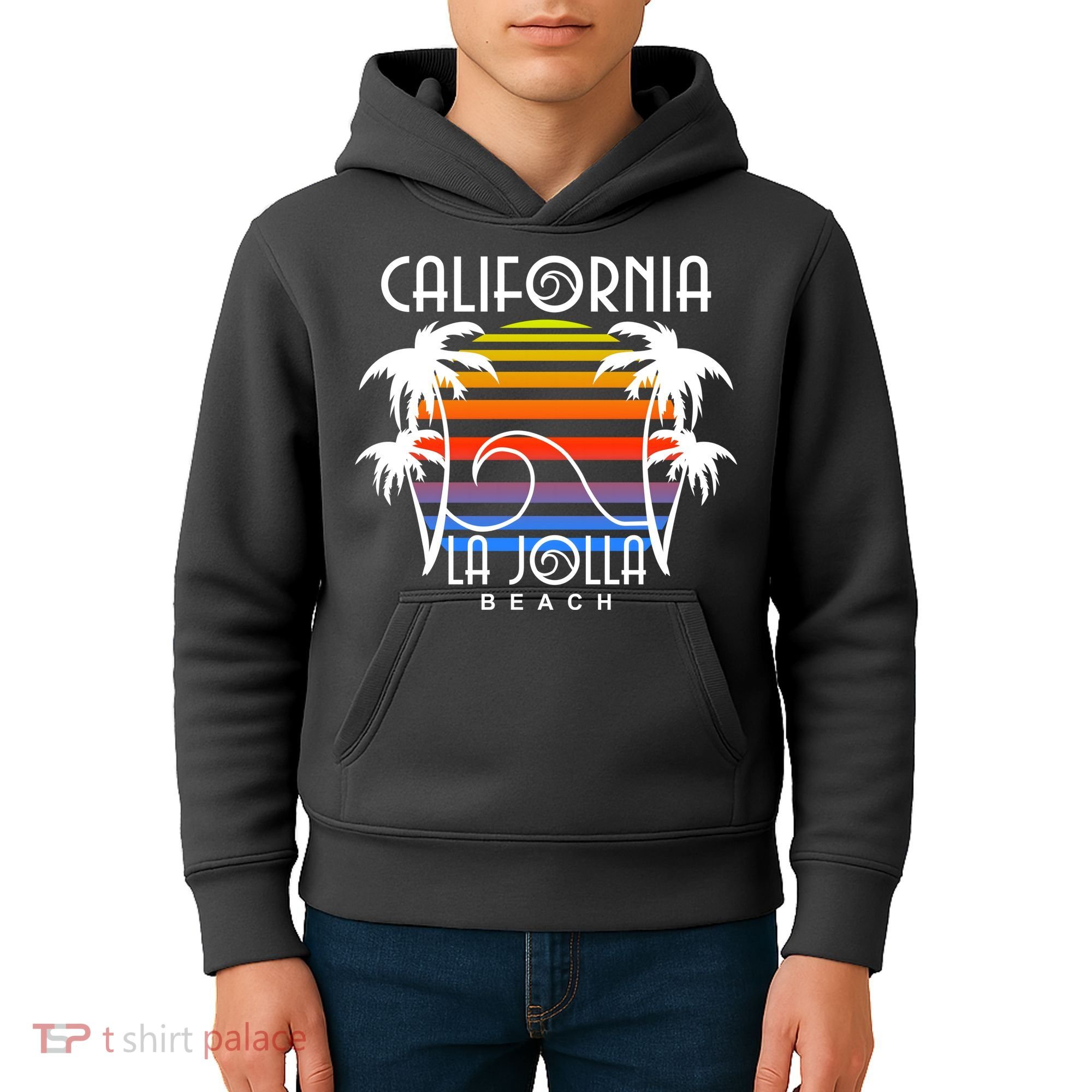 La Jolla Beach California Kids Hoodie