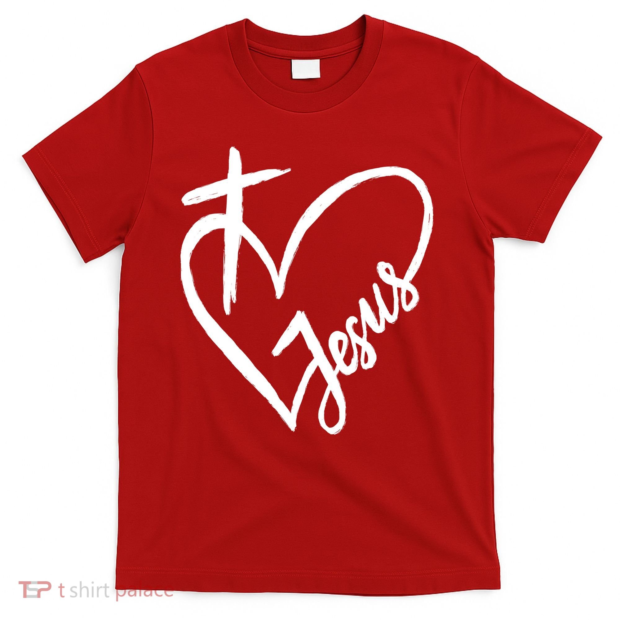 Love Jesus Cross Heart T-Shirt