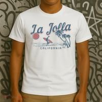 La Jolla California Surf Beach Vintage Souvenir Surfer T-Shirt thumb 3