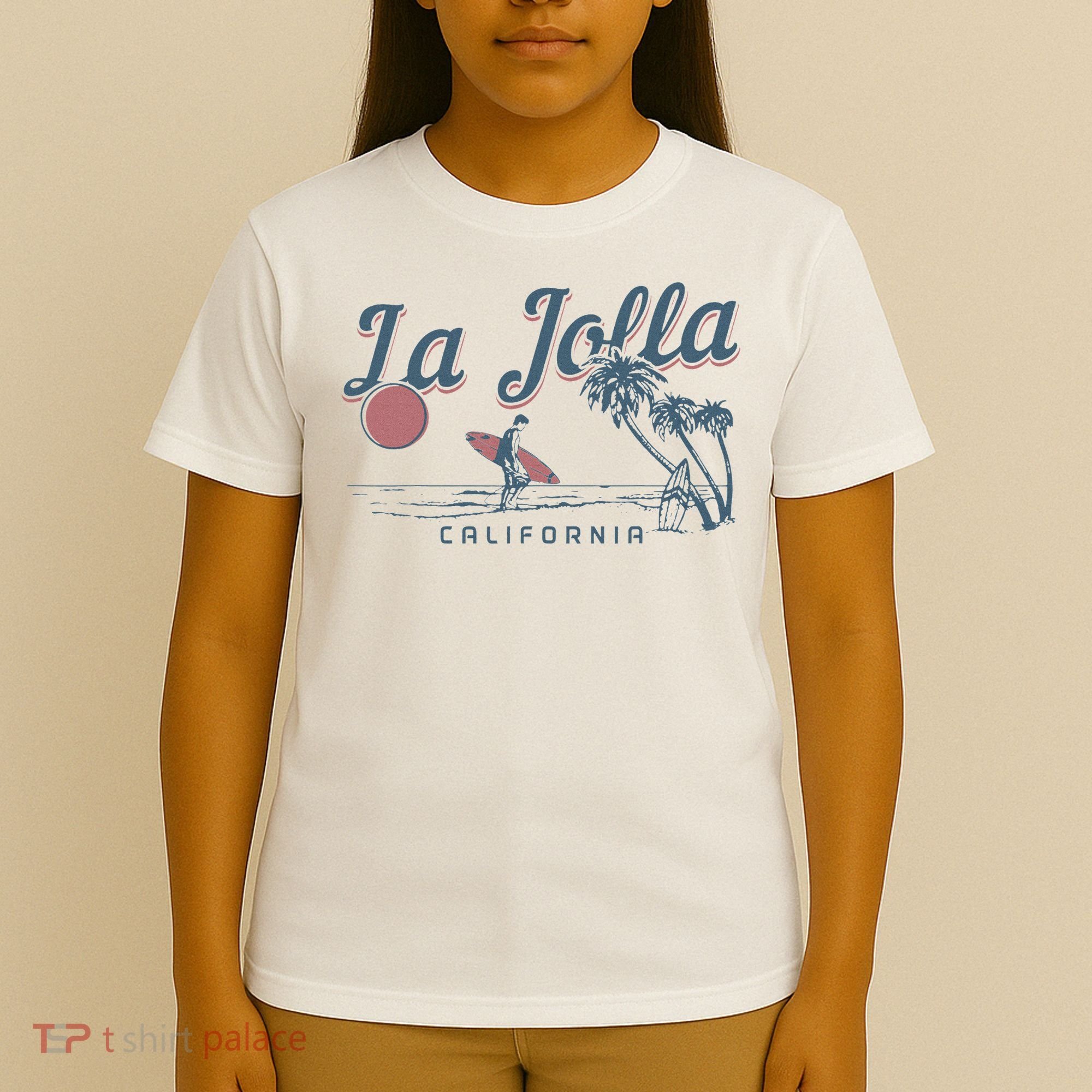 La Jolla California Surf Beach Vintage Souvenir Surfer T-Shirt