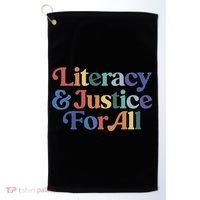 Literacy Justice For All Stop Book Banning Protect Librarian Golf Towel thumb 0
