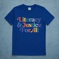 Literacy Justice For All Stop Book Banning Protect Librarian T-Shirt thumb 5