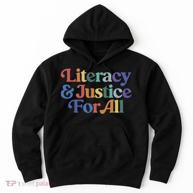 Literacy Justice For All Stop Book Banning Protect Librarian Hoodie
