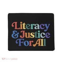 Literacy Justice For All Stop Book Banning Protect Librarian Mousepad thumb 0