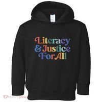 Literacy Justice For All Stop Book Banning Protect Librarian Toddler Hoodie thumb 0