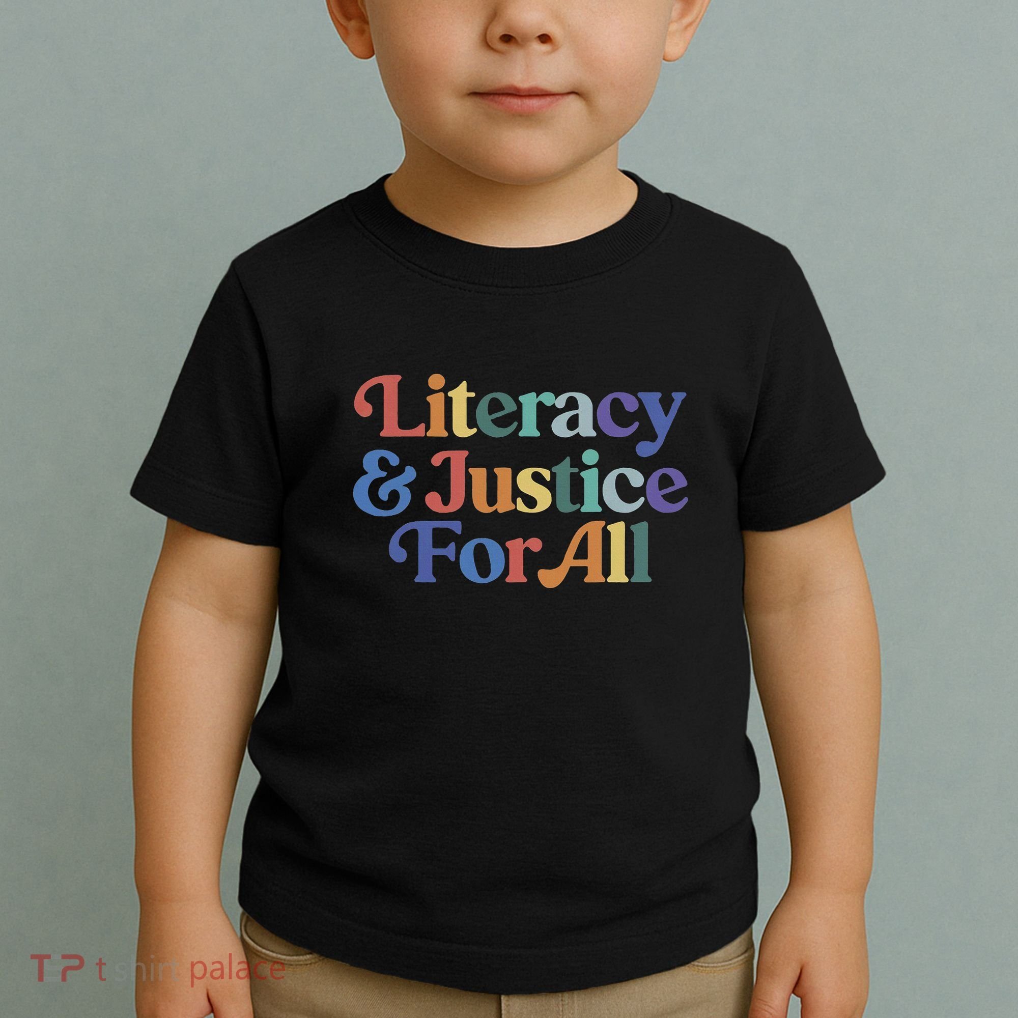 Literacy Justice For All Stop Book Banning Protect Librarian Toddler T-Shirt
