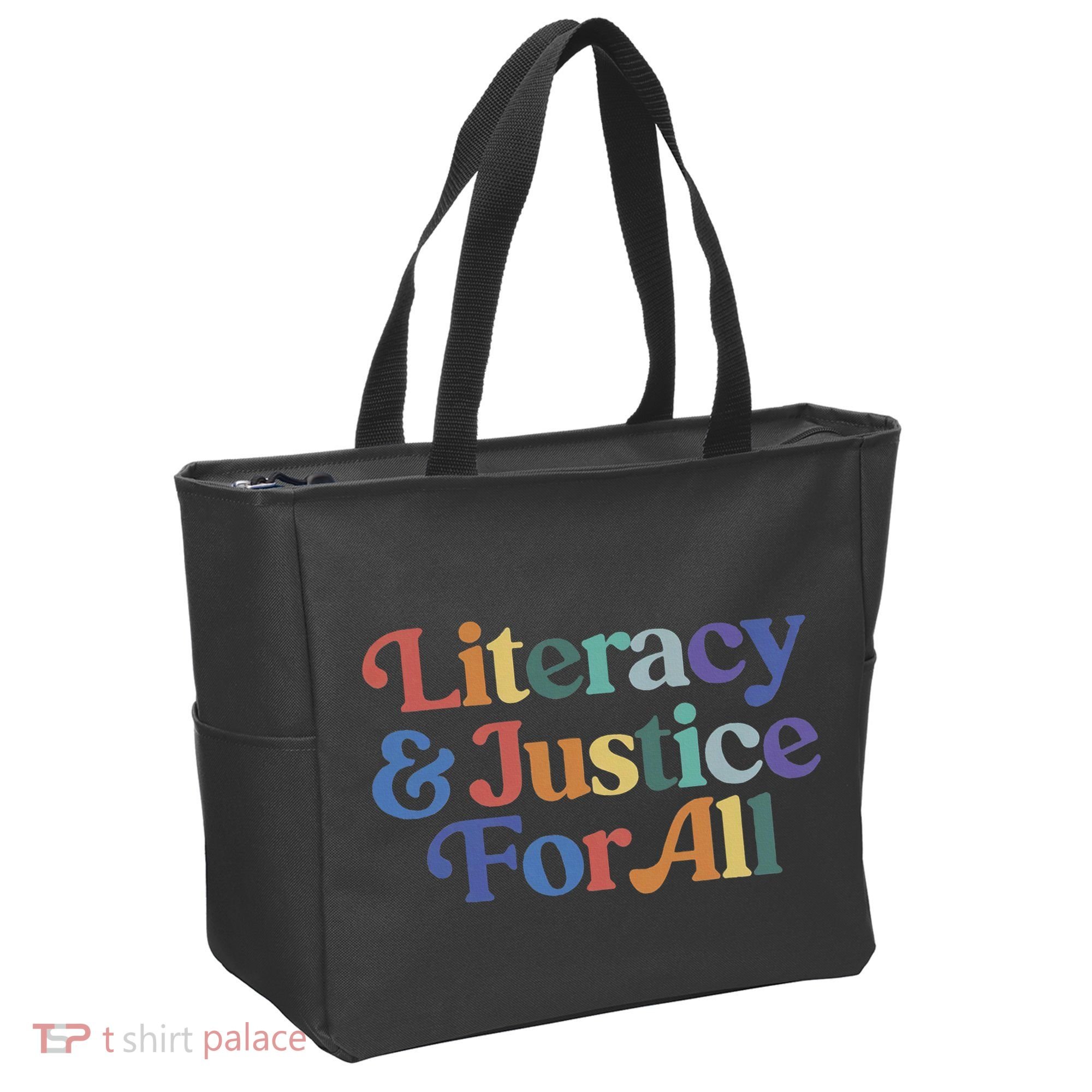 Literacy Justice For All Stop Book Banning Protect Librarian Tote Bag