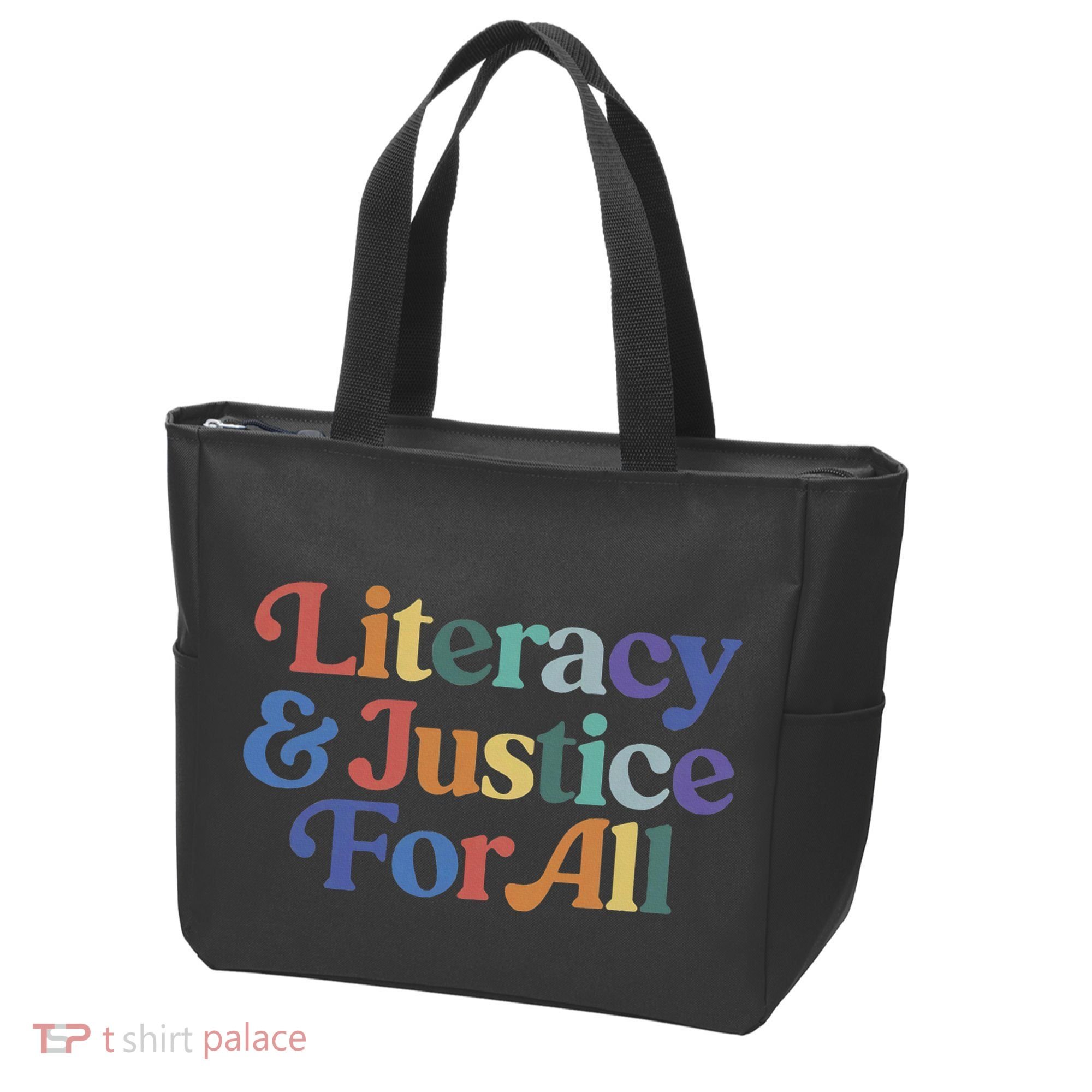 Literacy Justice For All Stop Book Banning Protect Librarian Tote Bag