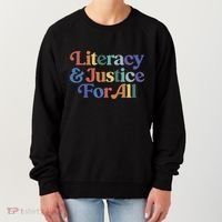 Literacy Justice For All Women's Sweatshirt thumb 0