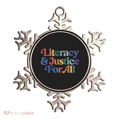 Literacy Justice For All Ornament