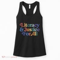Literacy Justice For All Women's Tank Top thumb 0