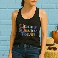 Literacy Justice For All Women's Tank Top thumb 2