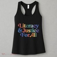 Literacy Justice For All Women's Tank Top thumb 3