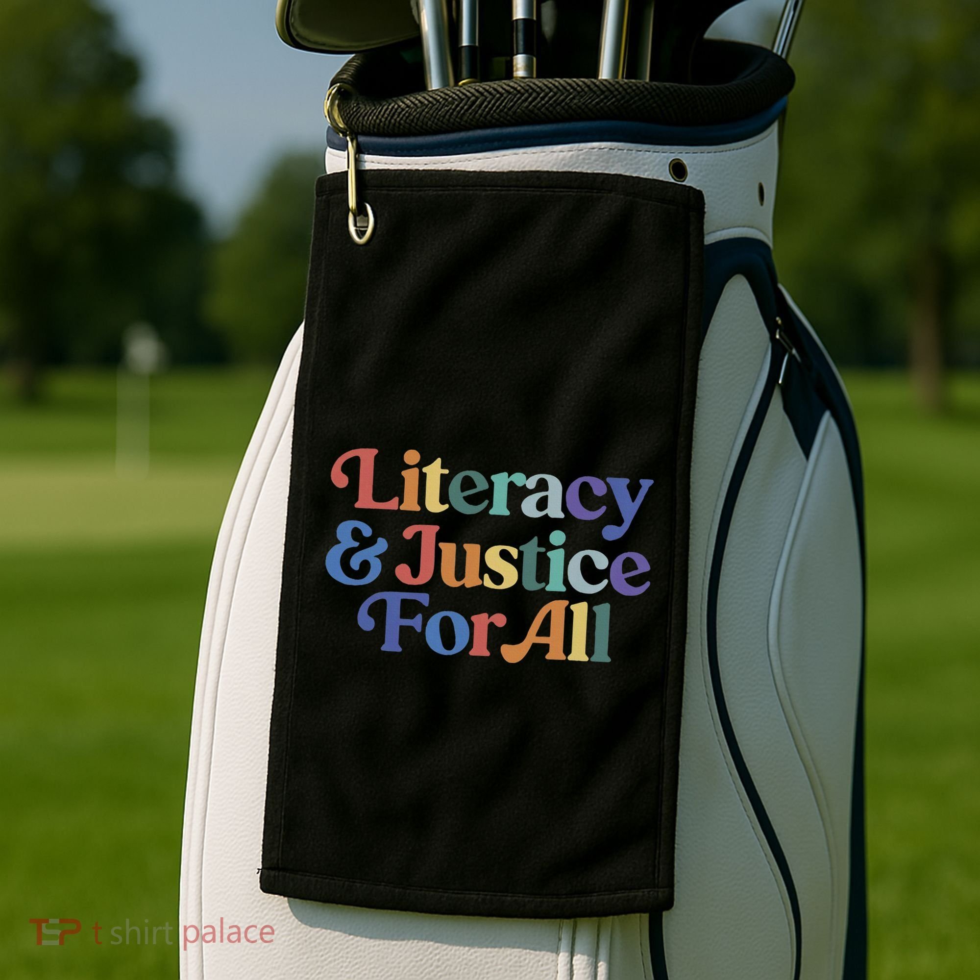 Literacy Justice For All Golf Towel