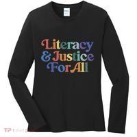 Literacy Justice For All Women's Long Sleeve Shirt thumb 0