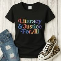 Literacy Justice For All Women's T-Shirt thumb 3