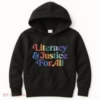 Literacy Justice For All Kids Hoodie thumb 0