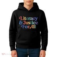 Literacy Justice For All Kids Hoodie thumb 4