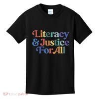 Literacy Justice For All Kids T-Shirt thumb 0