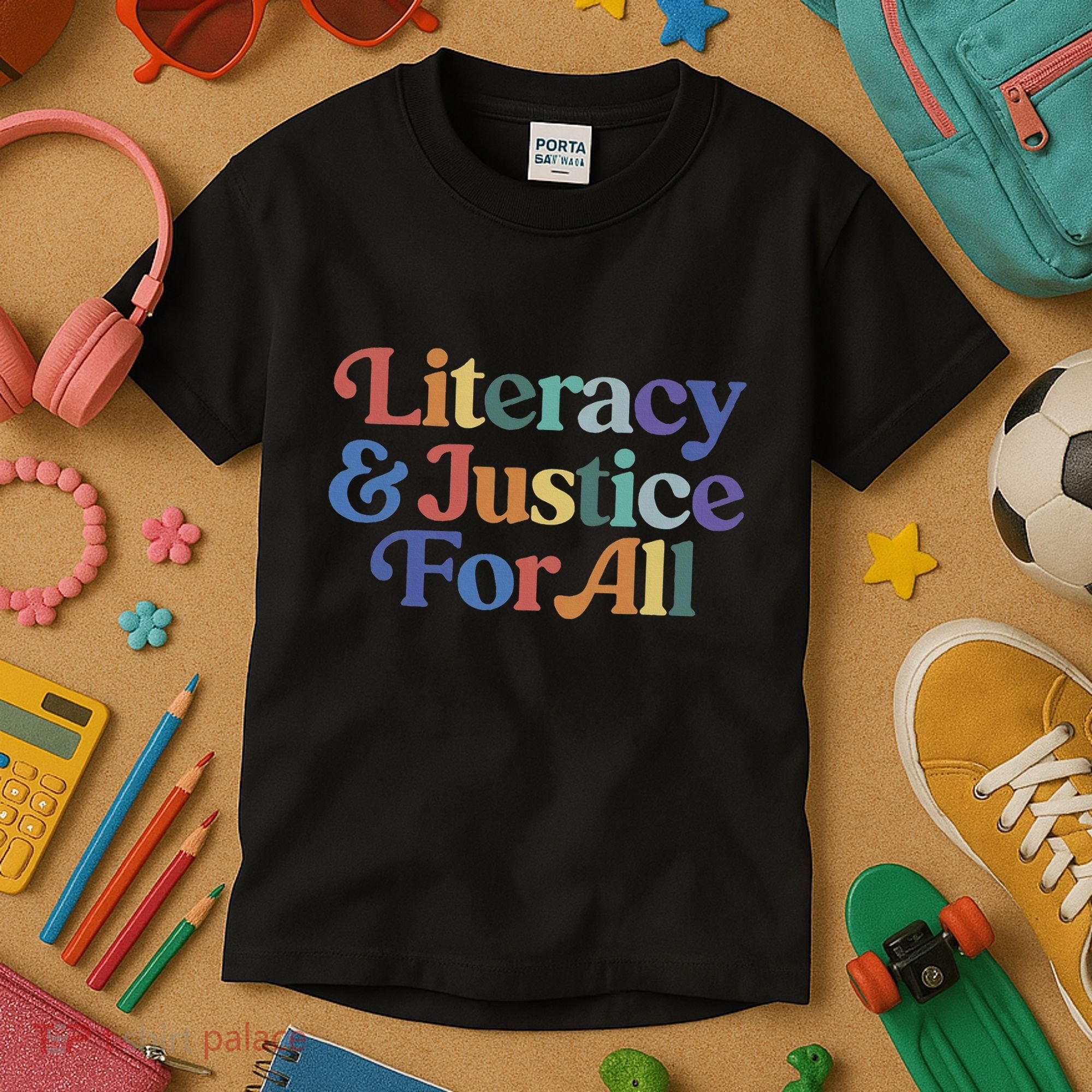 Literacy Justice For All Kids T-Shirt