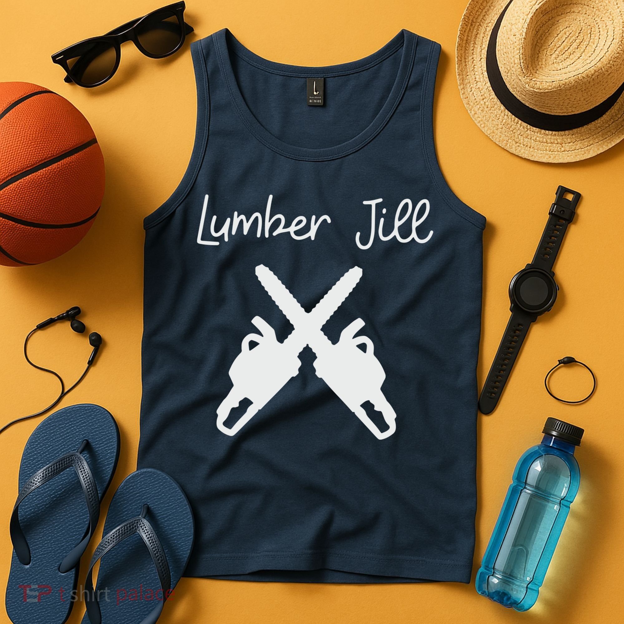 Lumber Jill Female Lumberjack Wife Partner Logger Tank Top